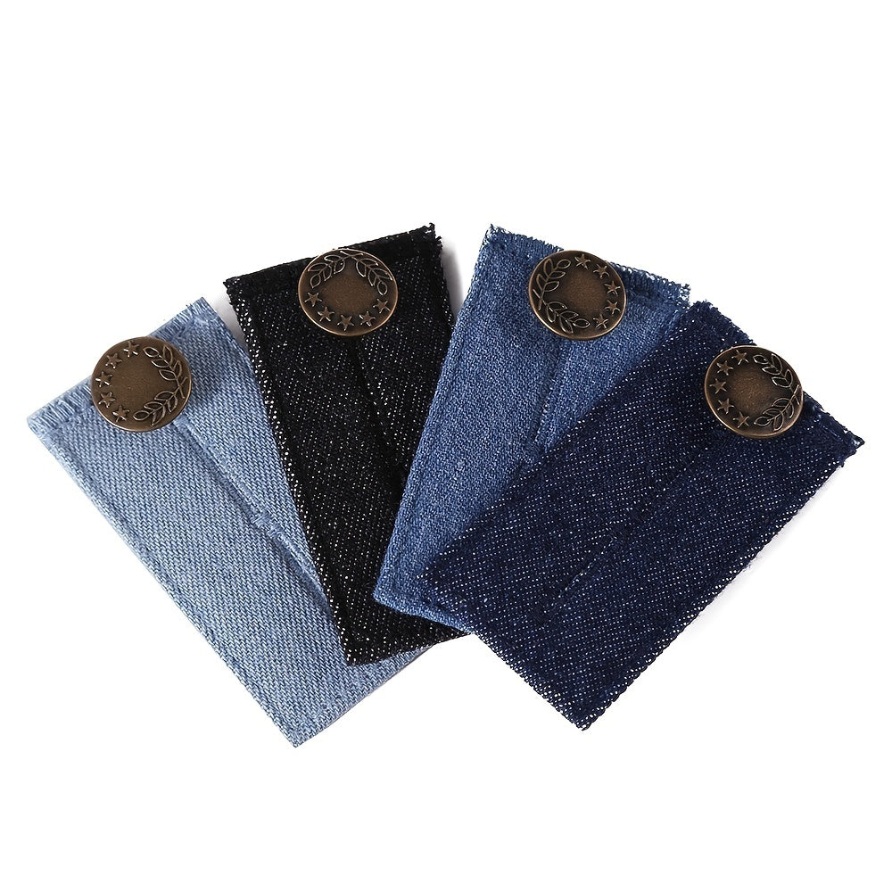 5pcs Elastic Waist Extender for Pants Jeans Trousers Waistband Expander