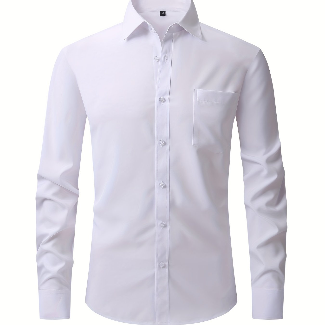 Men's Classic Button Up Shirt for Spring/Fall Business Occasion
