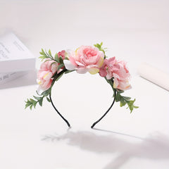 Boho Flower Decor Headband Bridal Hair Band for Wedding