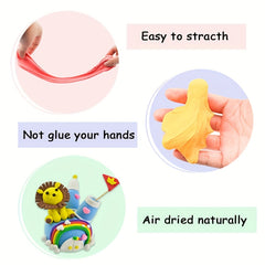 Air Dry Clay 36 Colors Soft & Ultra Light Modeling Clay For Students