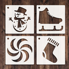 25pcs Christmas Stencils DIY Art Crafts Drawing Template for Painting