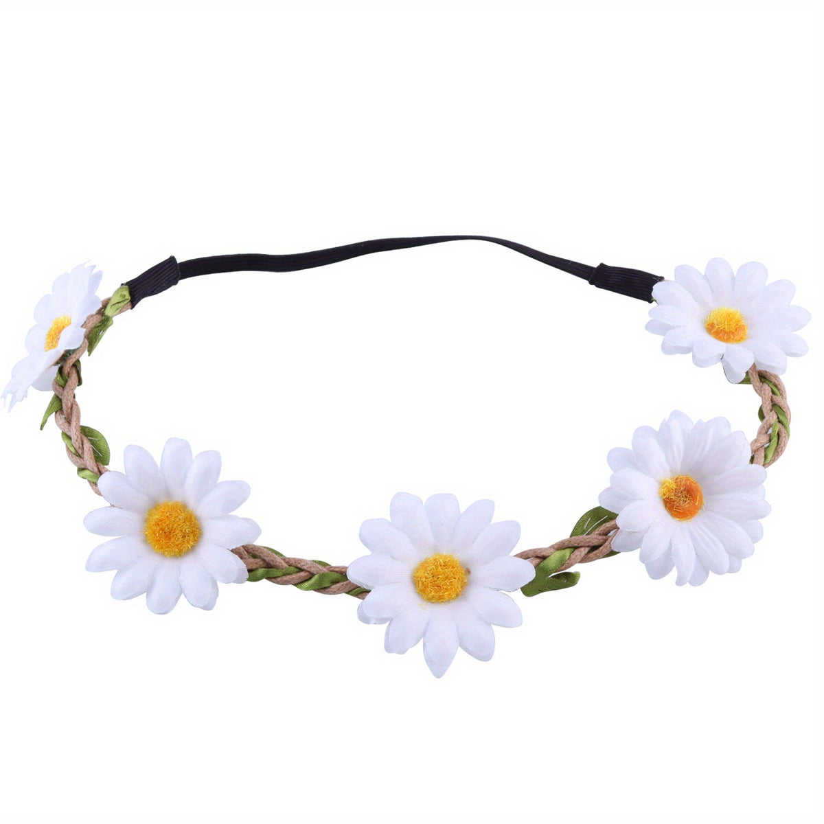 Girls Sunflower Headband Multicolor Floral Wreath for Wedding