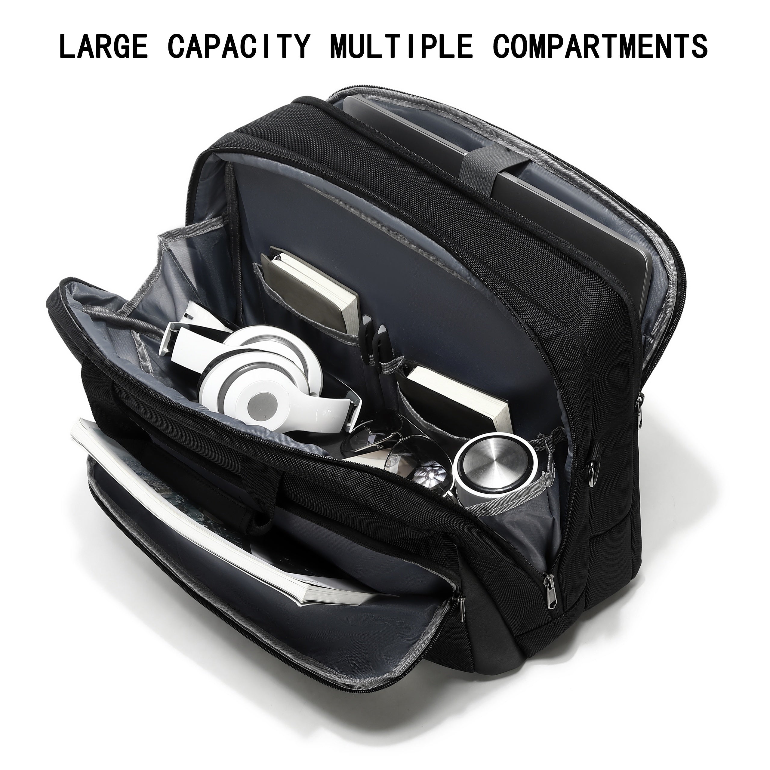Men's Briefcase Laptop Bag For Work Business Shoulder Handbag
