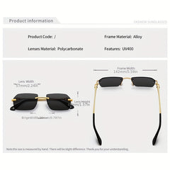Men's Rimless Sunglasses Sun Protection Sports Eyeglasses