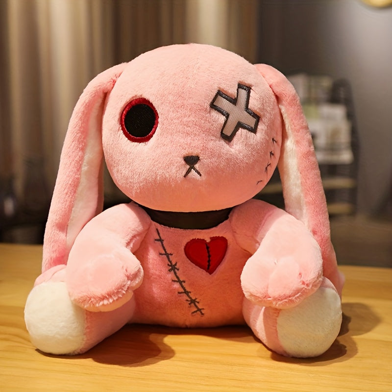 Set of 3 Gothic Rabbit Plush Toys - Unique Halloween Easter Gift 24