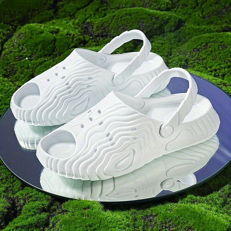 Men's Lightweight Non Slip Sandals Quick Drying Comfy Slides Beach Shoes
