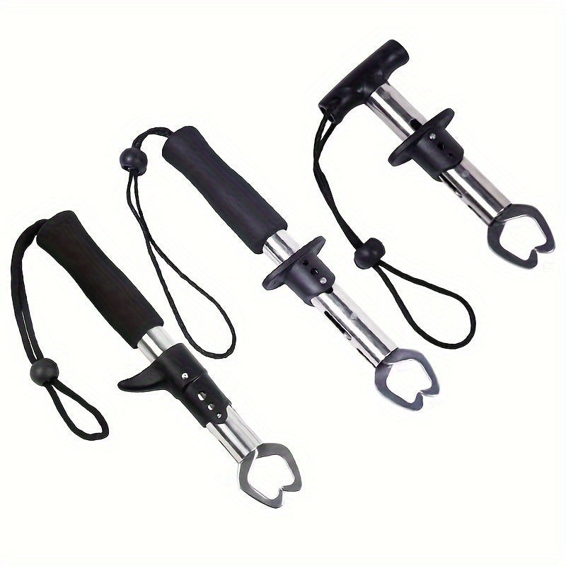 T Shape Fish Controller Stainless Steel Fish Lip Gripper Fishing Tool