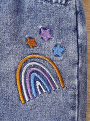 Toddler Girls' Unicorn Rainbow Stars Jeans
