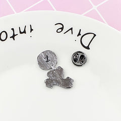 Green Dandelion Brooch Funny Chest Pin