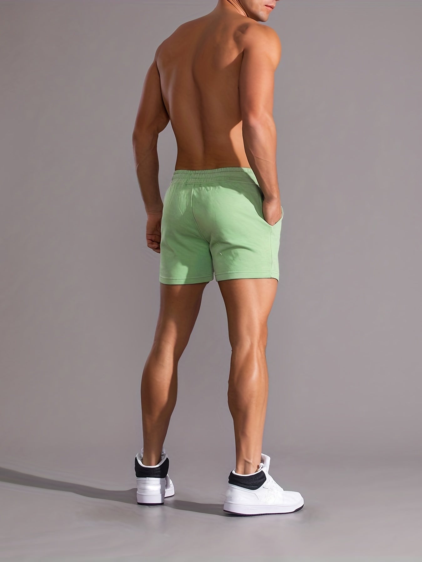 Cartoon Goose Pattern Comfy Shorts Men's Casual Drawstring Shorts