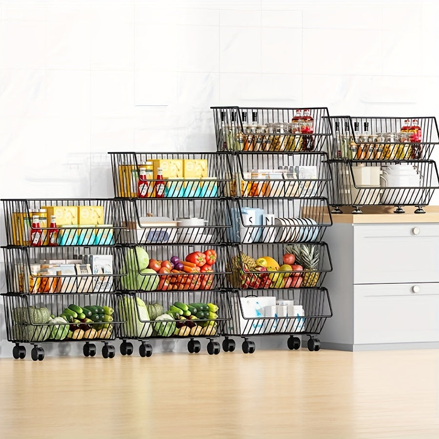 3 4 5 Layers Household Kitchen Storage Trolley
