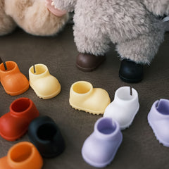 6 Pairs Mini Doll Shoes Anti Slip 3D Style Take Home Shoes Perfect Gift
