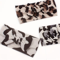 Leopard Bow Headband for Babies Girls