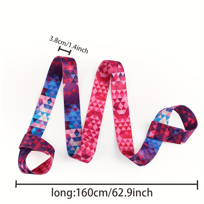 Colorful Yoga Mat Storage Shoulder Belt Adjustable Exercise Straps