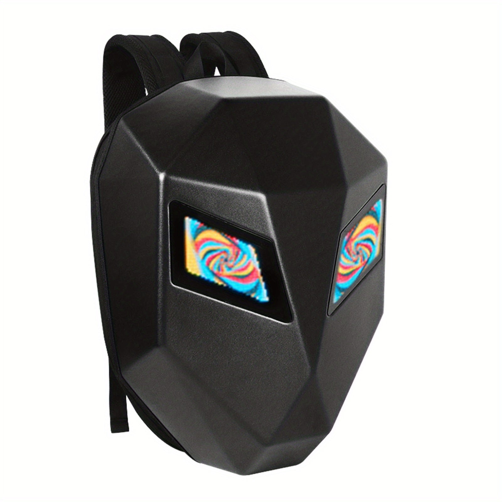 LED Waterproof Hard Shell Backpack With USB Charging Port