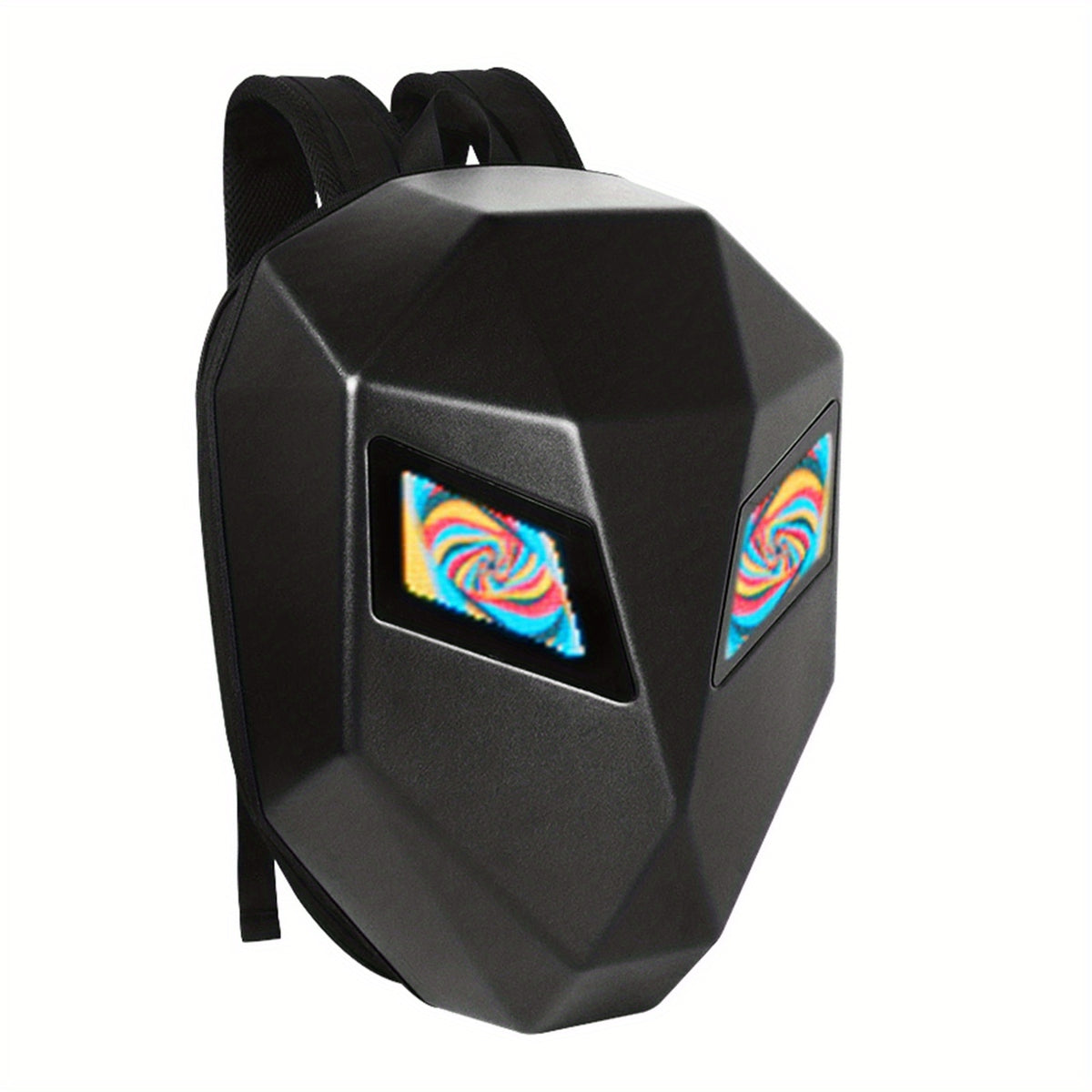 LED Waterproof Hard Shell Backpack With USB Charging Port