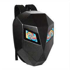 LED Waterproof Hard Shell Backpack With USB Charging Port