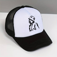 Embroidered Cartoon Character Baseball Cap Adjustable Sunscreen Hat
