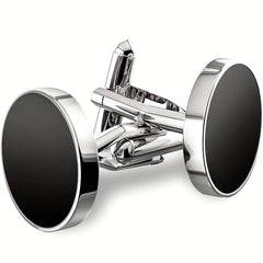 Men's Cubic Zirconia Cufflinks Stainless Steel Shirt Accessories