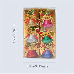 Colorful Sprinkled Plastic Bells Christmas Tree Accessories