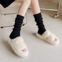 Warm Knitted Leg Warmers for Women
