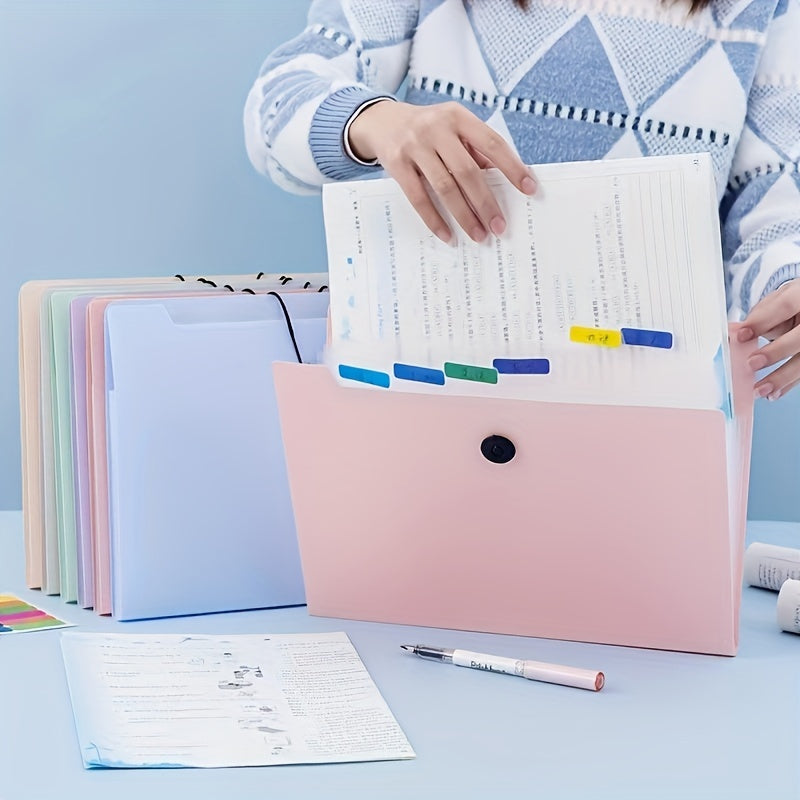 12 Grids File Organizer Bag for Office Learning Storage