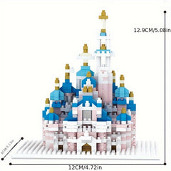 1450pcs Pink Castle Building Blocks ABS Material Festivals Birthday Year