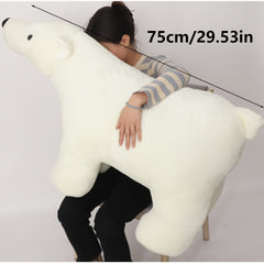 Soft Polar Bear Plush Doll Gift for Kids - Birthday Halloween Christmas