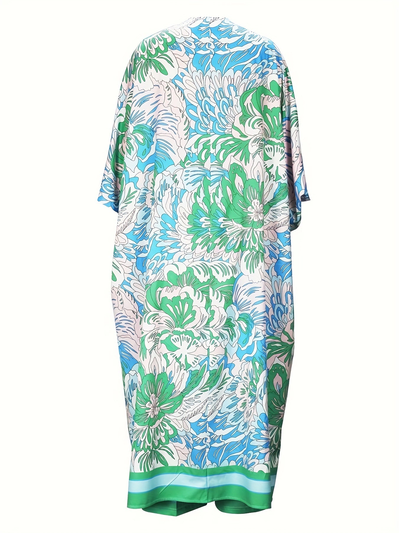  Boho Batwing Sleeve Cover Up & Pants Two Piece Set