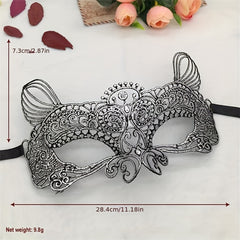 Elf Shape Lace Gilded Mask for Halloween Christmas Party