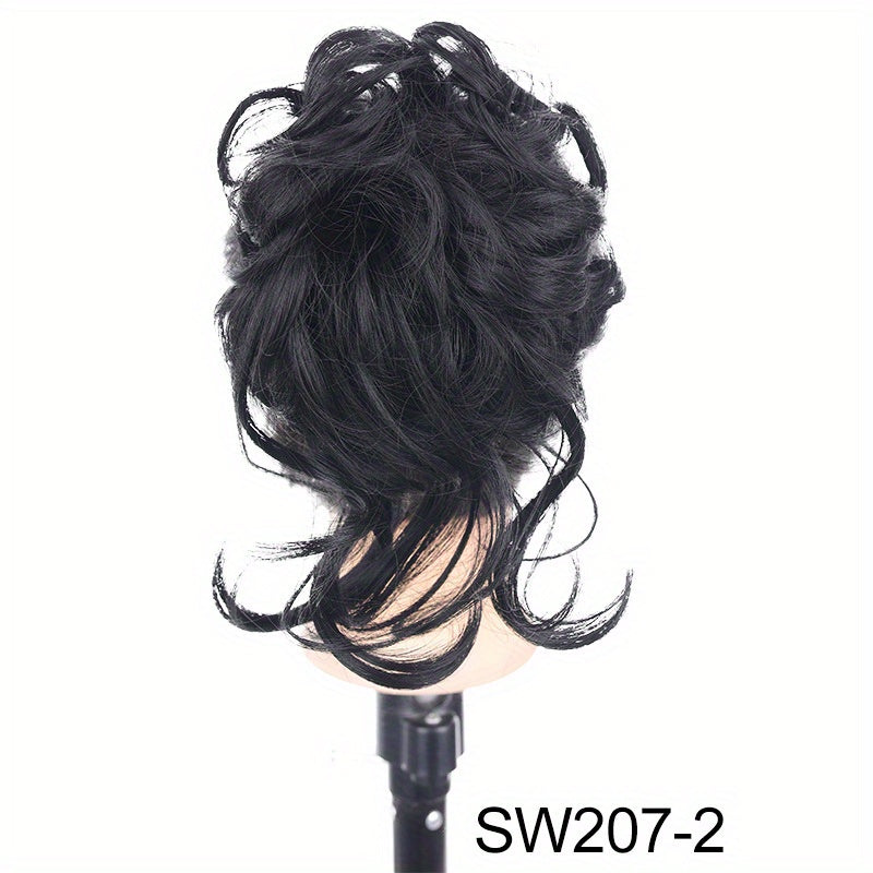 Synthetic Curly Hairpiece Hair Claw Wig Bun Hair Claw Chignon Shark Cla