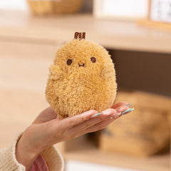 Fluffy Potato Plush Toy Smiling Face Soft Stuffed Animal