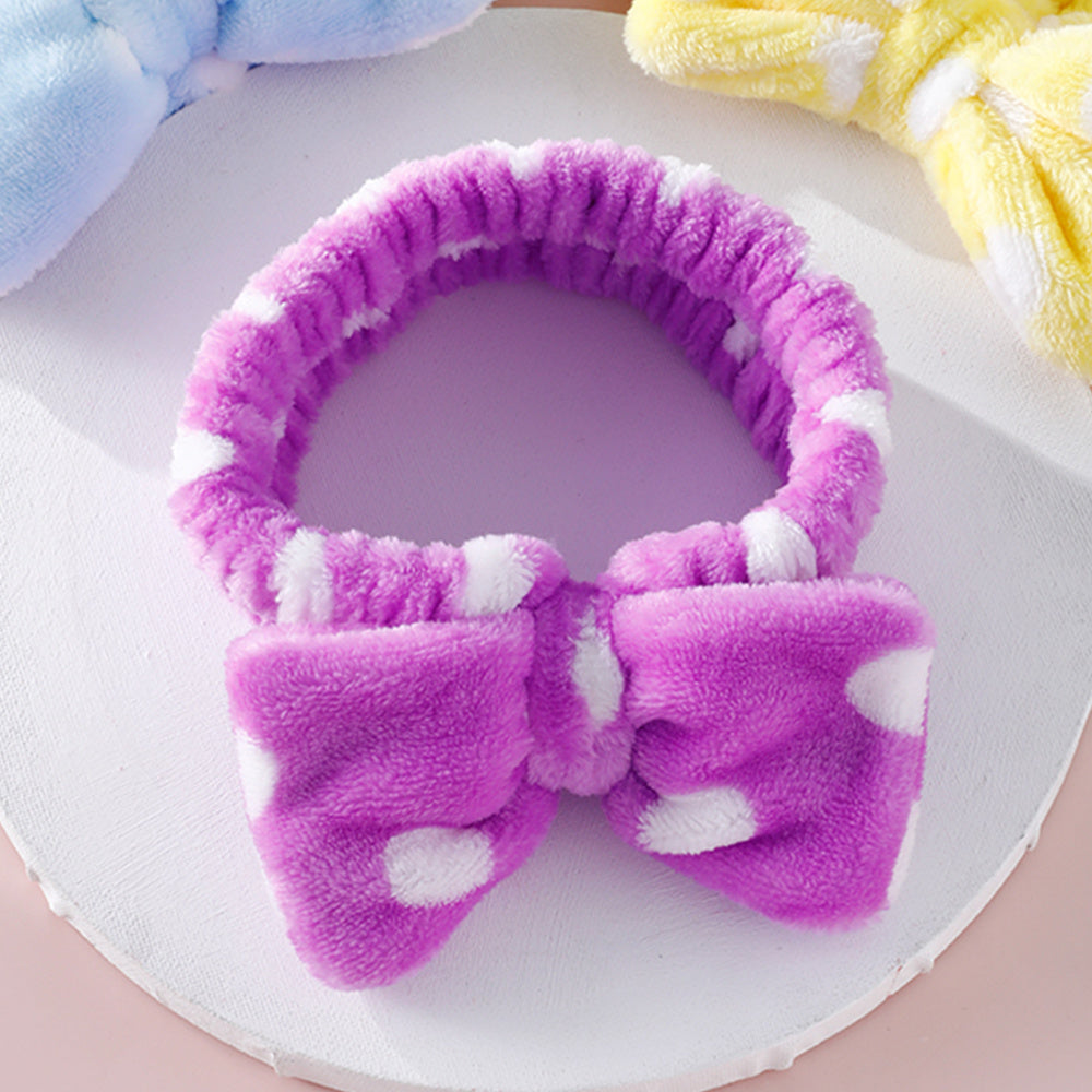 Women's Makeup Headband Soft Bow Hair Band