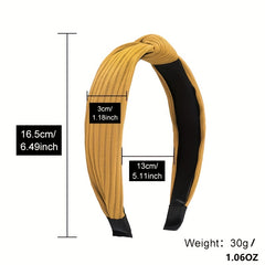Wide Headband Bow Knotted Style Hair Band Yoga Hair Band for Women