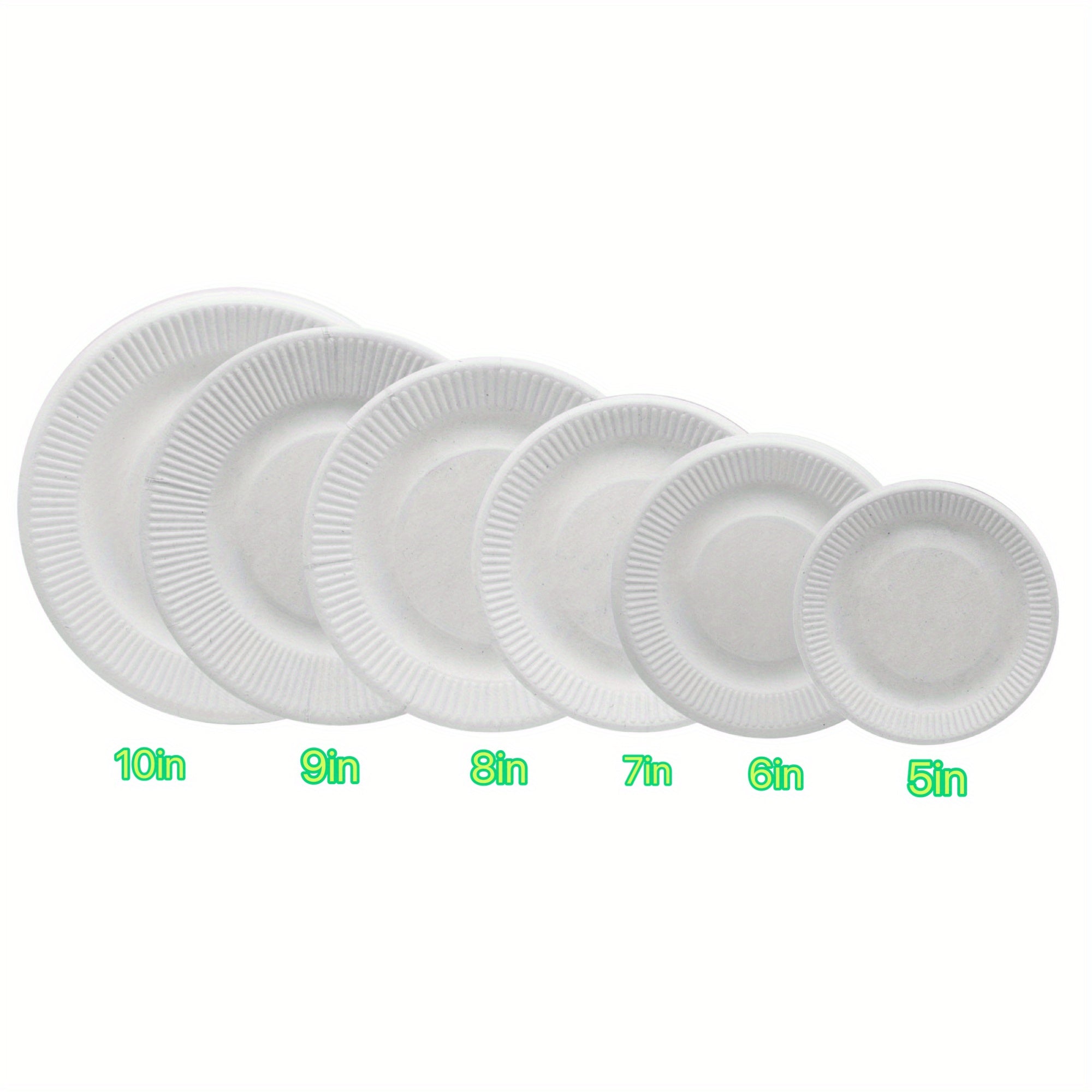 Eco Sugarcane Paper Plates, 17-Pack