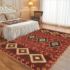Vintage Moroccan Carpet Soft Non Slip Area Rug for Living Room Bedroom