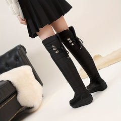 Non Slip Fur Lined Thigh High Snow Boots