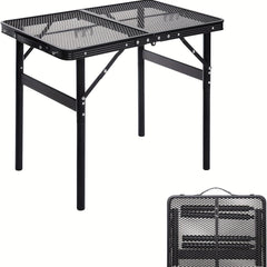 Portable Folding Table Adjustable Height for Indoor Outdoor Travel BBQ Beach