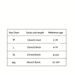10 Pairs Kids Crew Socks Soft Breathable Children's Socks