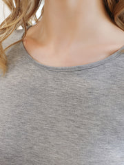 Comfortable Lounge Dress with Front Tie Long Sleeves