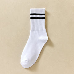 Breathable Striped Sport Socks Women's Stockings