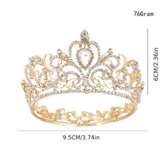 Golden Crown Hairband Headband Bridal Wedding Party Decorations Tiara Birthday