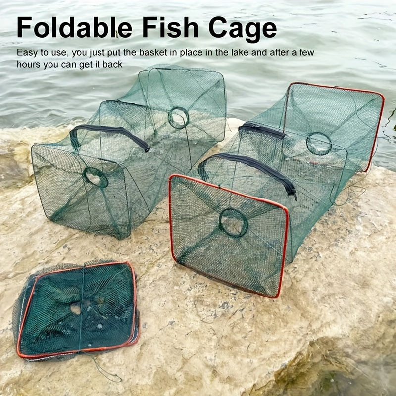 2pcs Foldable Fishing Trap For Shrimp Crayfish Lobster