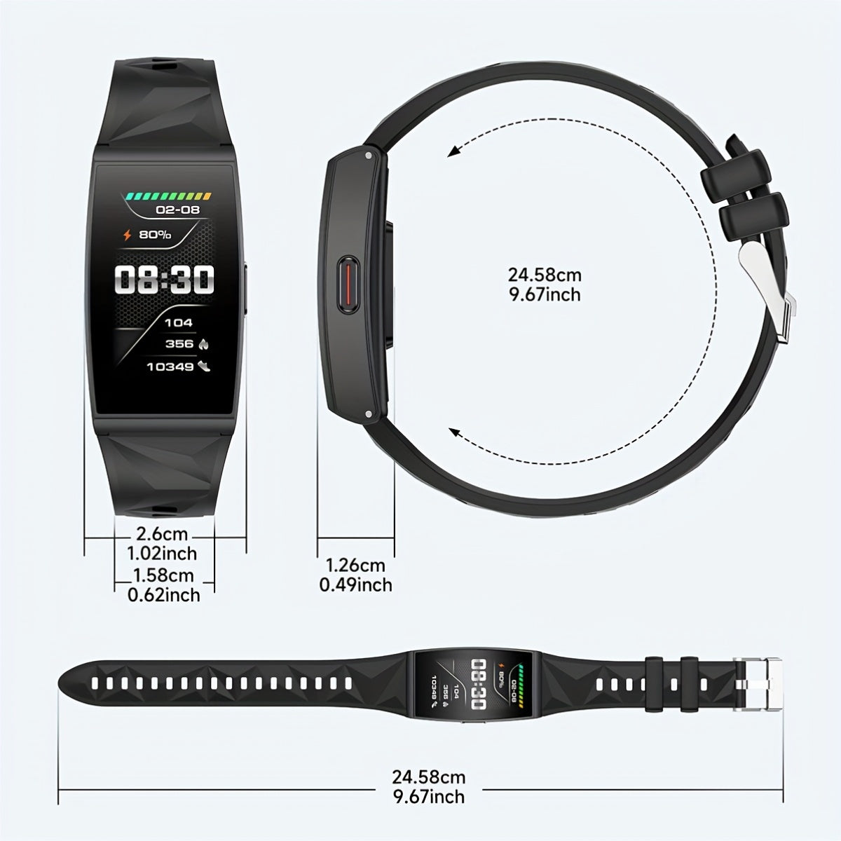 Unisex Smartwatch with Wireless Calling and HD Touchscreen Camera Control