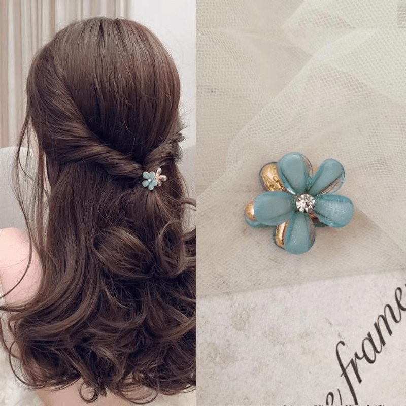 Daisy Pearl Hair Clips Set Mini Side Clip Claws Women Girl Hairpin Accessories