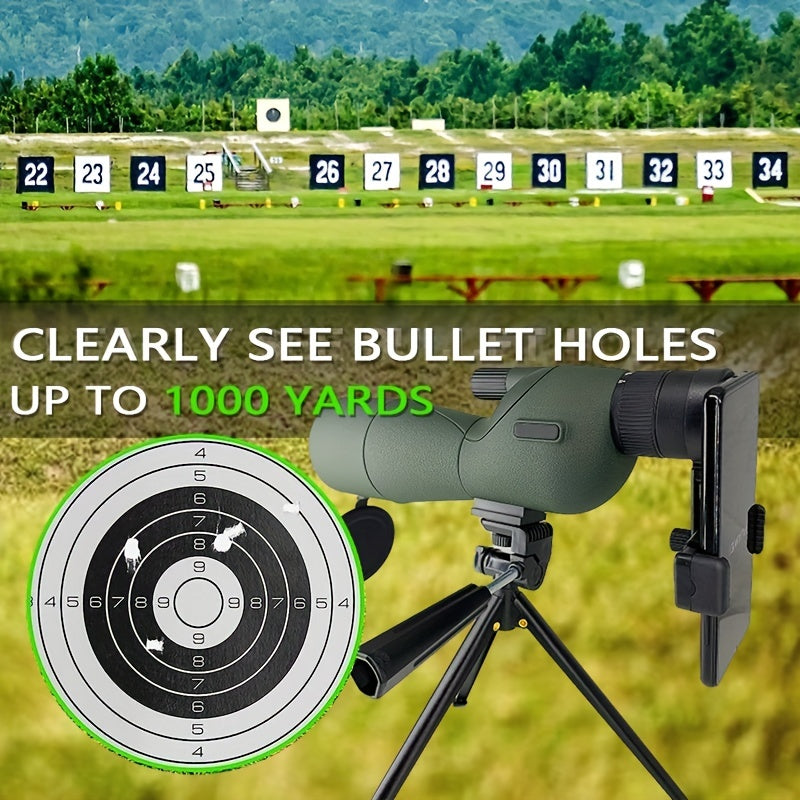 High Powered Monocular Telescope 25-75x Magnification 60mm Objective Lens