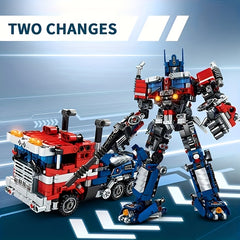 1320 PCS Transforming Brick Robot Car Set 2 in 1 Creative Model