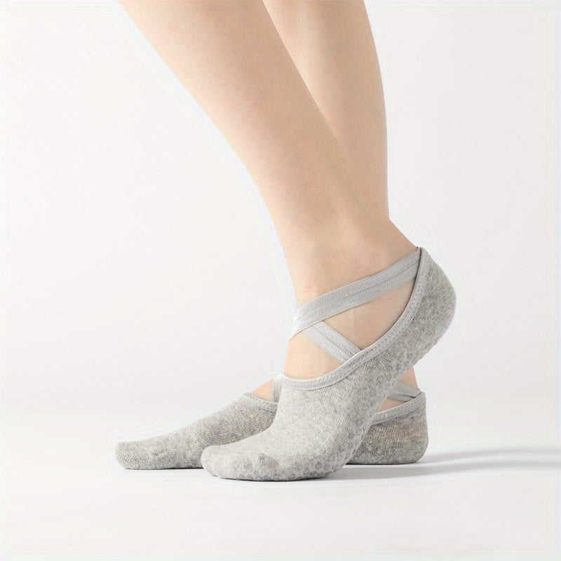 Gripper Sports Socks with Towel Bottom for Yoga Pilates Barre