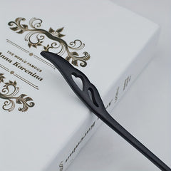 1PC Ebony Hairpin Chinese Classic Hairpin Pin Head Decoration