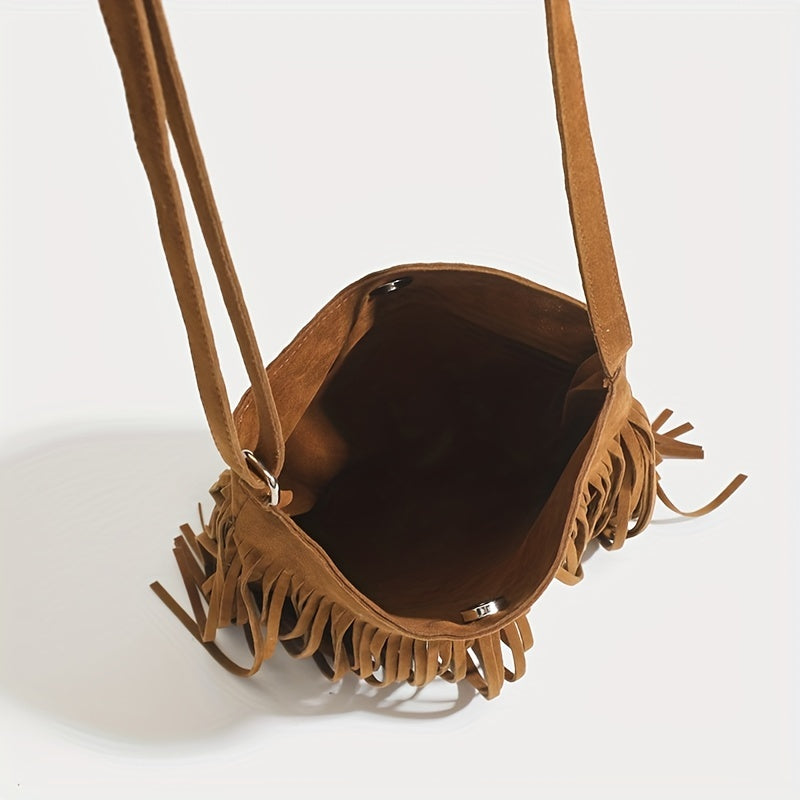 Vintage Tassel Fringe Crossbody Bag Ethnic Style Shoulder Bag